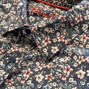 Robert Graham Men’s Long Sleeve Button Up Shirt 2XL Floral Print 100% Cotton